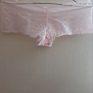 Lace Trim Women's Intimate in Soft Pink